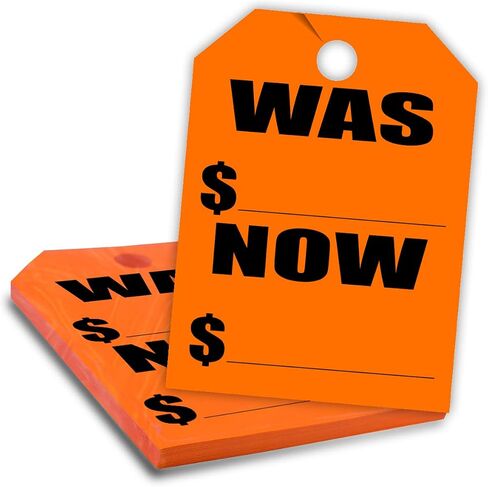Versa-Tags Hang Tags, Pack of 50, Neon Green, 8.5" X 11.5", Car Rear View Mirror Tags - Auto Dealership Supplies in Saudi Arabia