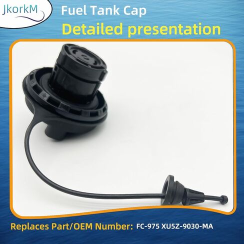 غطاء غاز FC-975، غطاء خزان الوقود متوافق مع Ford E-150 E-250 E-350 E-450 E-550 F-150 F-250 F-350 F-450 F-550 Windstar | 1998-2017 لينكولن نافيجيتور #XU5Z-9030-MA نوع قفل الدفع فقط in Kuwait