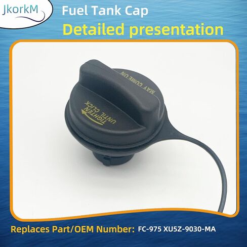 غطاء غاز FC-975، غطاء خزان الوقود متوافق مع Ford E-150 E-250 E-350 E-450 E-550 F-150 F-250 F-350 F-450 F-550 Windstar | 1998-2017 لينكولن نافيجيتور #XU5Z-9030-MA نوع قفل الدفع فقط in Kuwait