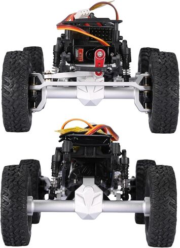 محاور SCX24 مع أوزان نحاسية، محاور SCX24 من سبائك الألومنيوم 103 جرام، زاوية توجيه قصوى 52 درجة CVD، +5 مم موسعة، ترقيات SCX24 للمحور المحوري SCX24 Deadbolt، C10، JLU، Gladiator، Bronco 1/24 RC Crawler in Kuwait