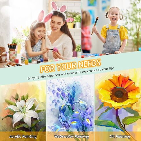 12 قطعة فرشاة طلاء مسطحة مقاس 1 بوصة لطلاء الأكريليك مقبض خشبي من النايلون فرش حرفية للحرف الزيتية المائية فن الوجه والجسم in Kuwait