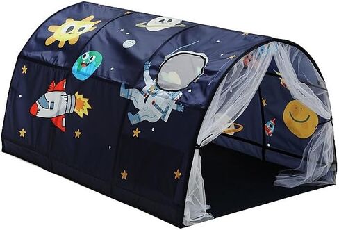 Upgrate Bed Tent Boys Girls Dream Canopy Tents with Net Curtain for Kids Privacy Space Portable Play Tent for Kids 55"×39"×31"(SpaceA) in Saudi Arabia