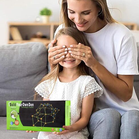156PCS Kids Fort Building Kit Educational Toys for 4 5 6 7 8 9 10 11 12 Years Boys Girls Build DIY Building Educational Learning Toy for Indoor Outdoor in Saudi Arabia