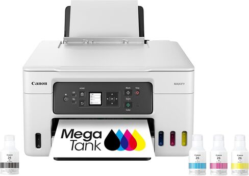 Canon PIXMA G6020 All-in-One Supertank Wireless (Megatank) Printer, Copier and Scan with Mobile Printing, Black, Works with Alexa in Kuwait