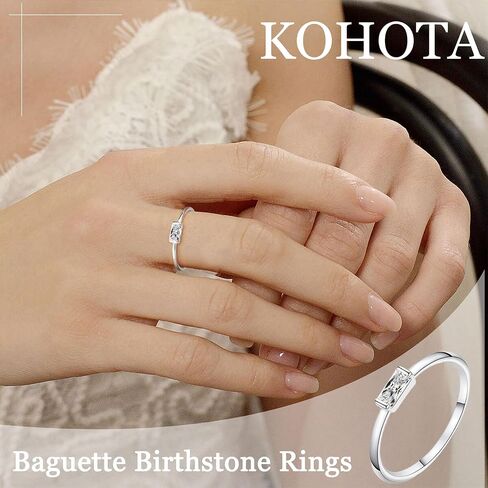 KOHOTA خواتم جوهرة الفضة للنساء أنيقة قابلة للتكديس للخطوبة والزفاف وعد خواتم غير مشوهة تشيكوسلوفاكيا الزمرد الأخضر الأحجار الكريمة خاتم الأمهات هدية عيد ميلاد حجم 6-10 in Saudi Arabia