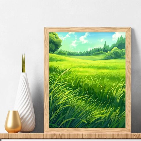 Natuyalo Paint by Numbers for Adults - DIY Adult Paint by Number Kits Painting on Canvas Forest on Winter Night Painting by Numbers for Beginners, Landscape Art Craft Kits for Adults (16x20 Inch) in Kuwait