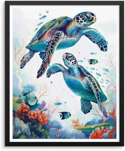 Natuyalo Paint by Numbers Kit for Adults, Paint by Numbers for Beginner Panda on Lotus Leaf, Paint by Number for Adults, Lake Landscape DIY Paint by Number for Gift Home Wall Decor 16x20 Inch in Saudi Arabia
