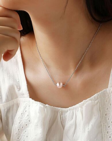 Single Pearl Necklace Happy Birthday Gifts for Her 10 13 16 Year Old Daughter Granddaughter Niece Women in Kuwait