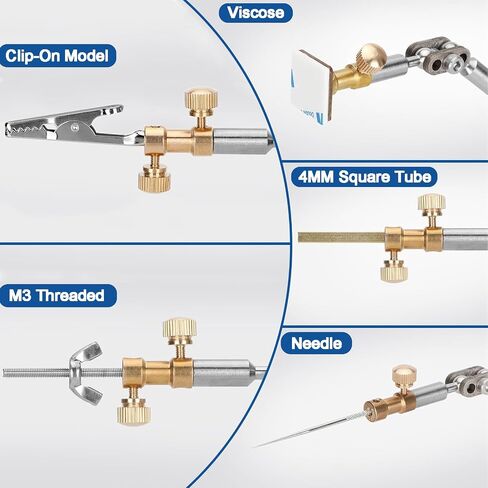 Stop Motion Animation Kit DIY-Stopmotion Rig Armature Rigging System with 5 Connectors for Animators, Stop Motion Stand Shooting Bracket Kits, Time-Lapse Product Photography - Arm Length 26cm, Silver in Saudi Arabia