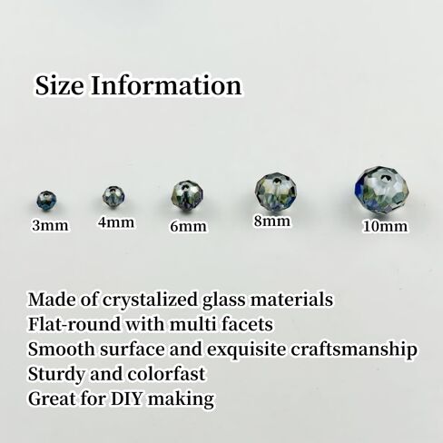 500pcs 4mm Crystal Glass Beads for Jewelry Making, Faceted Crystal Beads Rondelle Glass Spacer Beads for Wind Chimes Bracelet Earring Necklace DIY Craft(Pink) in Kuwait
