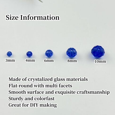 500pcs 4mm Crystal Glass Beads for Jewelry Making, Faceted Crystal Beads Rondelle Glass Spacer Beads for Wind Chimes Bracelet Earring Necklace DIY Craft(Pink) in Kuwait