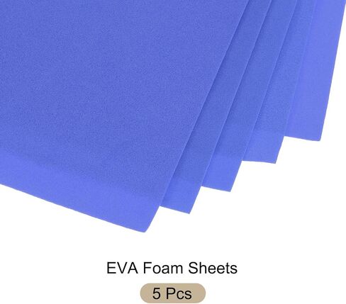 Rebower 5Pcs Foam Sheets Crafts Foam Arts Paper 20 x 20 x 1/32 Inch [for Crafts Project, Scrapbooking, DIY, Party Handicraft, Costumes]-50cm x 50cm x 0.8mm / Red in Saudi Arabia