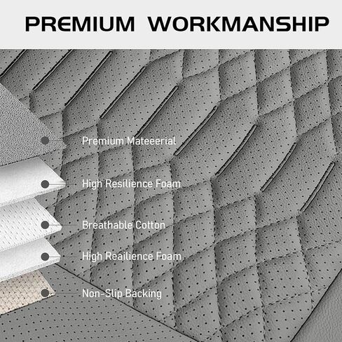 Leather Car Seat Cover - 2 Pack Front Seat Covers, Luxury Bottom Seat Covers for Cars, Anti-Slip and Wrap Around The Bottom, Car Seat Cushion for Most Cars Sedans Trucks SUVs (Beige) in Saudi Arabia