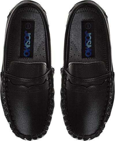 Josmo Boys Moccasin Driving Loafers - Casual Dress Penny Slip On Boat Shoes (Toddlers - Little Kids - Big Kids) in Saudi Arabia