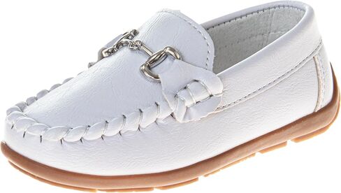 Josmo Boys Moccasin Driving Loafers - Casual Dress Penny Slip On Boat Shoes (Toddlers - Little Kids - Big Kids) in Saudi Arabia