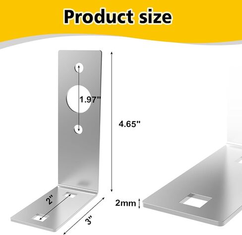 قطعتان من دعامات إضاءة المقطورة، دعامة إضاءة لمقطورة القارب، دعامة إضاءة ذيل على شكل حرف L، دعامة تثبيت ضوء المقطورة من الفولاذ المجلفن، لملحقات أجزاء أضواء المقطورة للقوارب in Kuwait