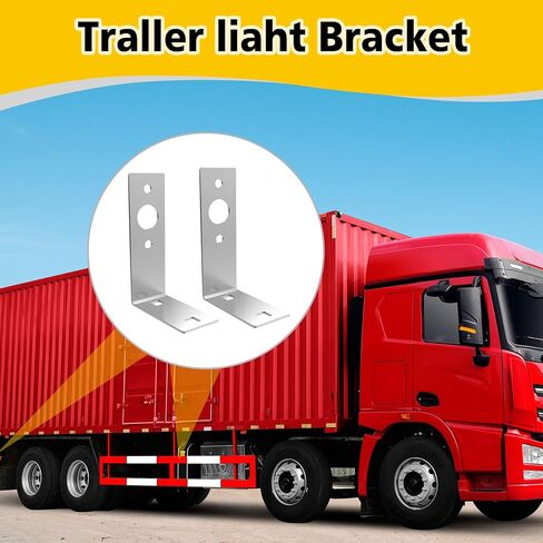 قطعتان من دعامات إضاءة المقطورة، دعامة إضاءة لمقطورة القارب، دعامة إضاءة ذيل على شكل حرف L، دعامة تثبيت ضوء المقطورة من الفولاذ المجلفن، لملحقات أجزاء أضواء المقطورة للقوارب in Kuwait