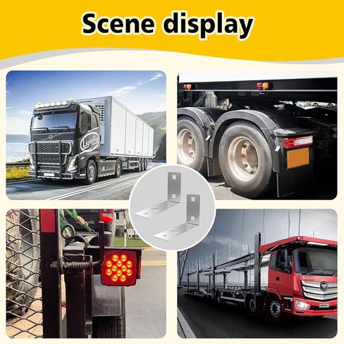 قطعتان من دعامات إضاءة المقطورة، دعامة إضاءة لمقطورة القارب، دعامة إضاءة ذيل على شكل حرف L، دعامة تثبيت ضوء المقطورة من الفولاذ المجلفن، لملحقات أجزاء أضواء المقطورة للقوارب in Kuwait