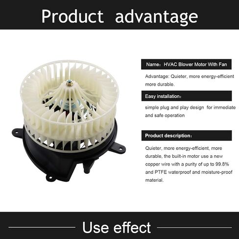 HVAC Blower Motor with Fan for 96-04 Mercedes Benz C220 C230 C280 C36 C43 AMG CL500 CL600 CLK320 CLK430 CLK500 CLK55 SLK230 SLK32 SLK320 Cadillac Escalade Replaces for 700189 2028209342 in Saudi Arabia