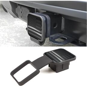 2 Inch Trailer Hitch Cover, American Flag Tube Plug Insert Cap Fit for 2" Receivers, Car Exterior Accessories, US Patriotic Tow Hitch Cover for Most Vehicles, SUV, RV, Pickup, ATV (Black)