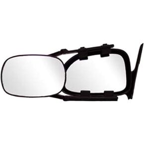 CIPA 11950 Adjustable Clip-On front Towing Mirror Black & Silver, 15.75 Inch