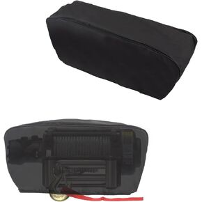 Winch Cover, Badlands Winch Cover, Waterproof Winch Dust Covers,600D Water Resistant winch protection cover Dust-Proof, UV-Resistant for Most winches in the 8,500 to 17,500 lbs