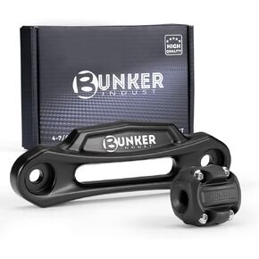 BUNKER INDUST Winch Hawse Fairlead 10" Inch Aluminum Fairlead for 9,000-14,500lbs Winch with Synthetic Rope Winch Accessories