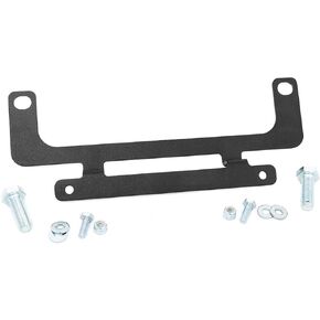 Rough Country Winch Fairlead License Plate Mount| Roller Fairlead - RS139, Black