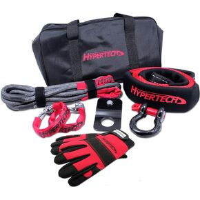 Hypertech 3001011 ATV and UTV Off-Road Recovery Kit, Black