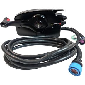 881170A13-4000 side mounted for mercury outboard engine throttle remote control box 4 stroke 14pin with 5m Harness & power trim switch