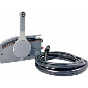 POWEROB TEC Marine Throttle Control Box 703-48205-16 for Yamaha Outboard Engine Push to Open with 16.5FT 10PIN Harness