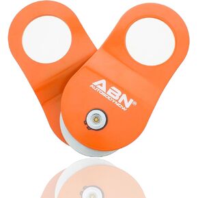 ABN Cable Pulley Snatch Blocks for Winches - 22,000lbs Capacity UTV Winch Accessories Recovery Gear 1-Pack Pulley Block