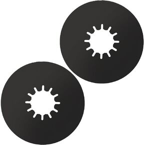 TonGass (2 Pack, Black) 5th Wheel Hitch Lube Plate 12in RV Camper Trailer Fifth Wheel Plate Wheel Accessories for 5th Wheel Trailer Safety Kit