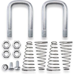 1900-2-1600 RuggedXL Replacement Safety Chain U-Bolt Kit for B&W Hitches Gooseneck Turnoverball