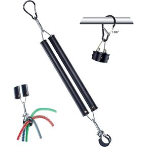 16" Single Tender Spring Kit, Tender Spring Assembly with Hanger Bracket, Heavy Duty Tender Spring with Plastic Sleeves Assembly for 3-in-1 ABS Air Lines Semi Trucks Tractors Trailers - 2PCS