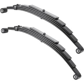Youxmoto 5 Leaf Trailer Leaf Spring- 25-1/4" L, 1-3/4" Width, 9/16" Bushing Dia, Double Eye 3000lbs for 6000 Lbs Axle, Fits for SW5; Heavy Duty Steel Plate Springs