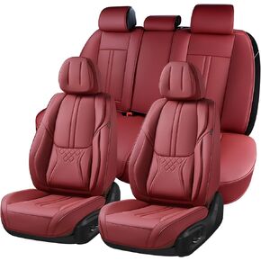 Front Seat Covers, Universal Seat Covers for Cars 2 Pieces, Waterproof Leather Auto Seat Protectors Car Interior Accessories, Car Seat Cushions Fit for Most Sedans SUV Pick-up Truck, Beige in Kuwait