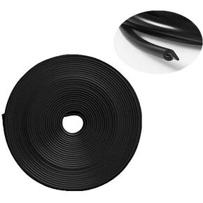 Eytool Car Door Protectors Edge Guards,16Ft(5M) Car Edge Trim Rubber Seal Protector with U Shape Car Protection Door Edge Guard Fit for Most Car(Black)