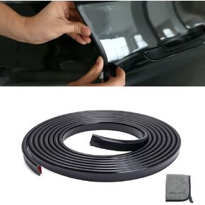 Winunite 32.8Ft(10M) Car Door Edge Guards Self-Adhesive Universal Fit Black Car Door Edge Protector PVC U Shape Door Edge Trim Molding Automotive Trim Car Door Trim Protector for Truck Sedans SUV
