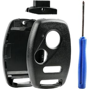 USA Remote CUTTING NOT REQUIRED - Key Fob Keyless Entry Remote Shell Case & Pad fits Honda Accord/Civic/CR-V/Fit/Odyssey/Pilot/Ridgeline/CR-Z