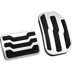2PCS Anti-Slip Aluminum Brake Gas Pedal Pads Accelerator Pedal Covers Custom for F150 2015 2016 2017 2018 2019 2020