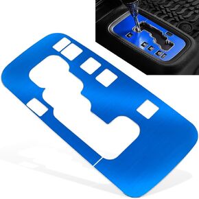 Trim Gear Frame Cover Gear Shift Box Cover for Jeep Wrangler 2012-2018 JK JKU Sport Sahara Freedom Rubicon Unlimited Gear Shift Panel Cover Trim Interior Decoration Accessories Aluminum (Black)