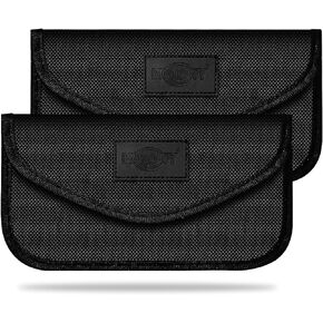 Faraday Bags for Phones Key Fob - Cell Phone Jammer Faraday Key Fob Protector Cell Phone Bag, Key Fob Signal Blocker & Cell Phone Signal Blocking Bag Cell Phone Jammer Signal Blocker Faraday Pouch