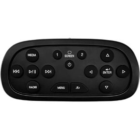 DVD Entertainment Remote Control Rear Overhead Display Screen Control | Replacement for 2013-2021 Chevy Silverado 1500/2500HD/3500HD, GMC Sierra Yukon, Cadillac & Buick | Replaces# 84012997, 23432161