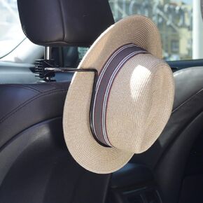 Cowboy Hat Holder Rack for Truck SUV Car (Keep Hat Shape) Car Clothes Hanger Bar Coat Hanger Hard Hat Holder for Truck Seat Car Accessories