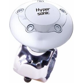 Hypersonic Vehicle Power Handle Car Steering Wheel Spinner Accessory Knob Universal Fit for Car (Silver)