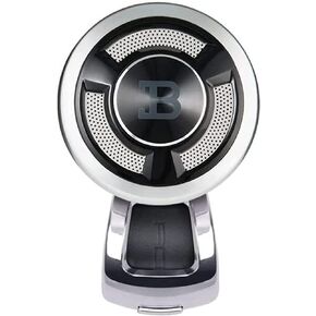 BL Steering Wheel Knob Spinner - Universal Non-Slip Fit, ABS & Premium High Gloss Chrome Plated Finish Suicide Knob with Metal Ball Bearing & Easy Installation (Black Platinum)