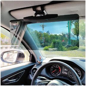 Car Visor for Car (Upgraded Version to Block Harmful UV Rays) Adjustable Angle, Anti-Glare 12.6'' x 6'' Safe Driving Car Accessories Sun Visor Extender, Universal for Cars, Trucks, SUVs. (1Pcs)