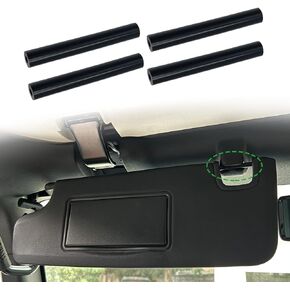Sun Visor Repair Kit for Jeep Wrangler JK JKU 2007-2017 Repair Tubes for Left & Right Side Sunvisor,4Pcs(Black)