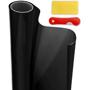 Car Window Tint Film for Auto Sun Shade Roll 15% VLT Black Universal Fit Width 30'' x Length 20 Ft Roll | Automotive Baby Protection Passenger Privacy Sunlight Heat UV Block and Scratch Resistant